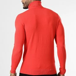 Promo 🧨 Pull Col Roulé CR-088 Orange de Uniplay 😍 -Uniplay Soldes uniplay 338878 CR 088 ORANGE 20220927T150740 04