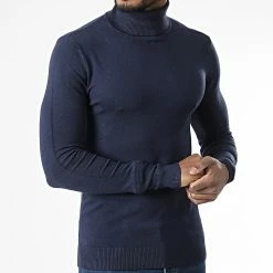 De gros 🛒 Pull Col Roulé CR-088 Bleu Marine de Uniplay 🥰