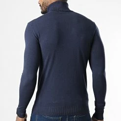 De gros 🛒 Pull Col Roulé CR-088 Bleu Marine de Uniplay 🥰 -Uniplay Soldes uniplay 338938 CR 088 NAVY BLUE 20220927T151536 04