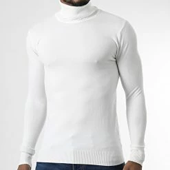Le moins cher ⭐ Pull Col Roulé CR-088 Blanc de Uniplay 🎁 -Uniplay Soldes uniplay 338939 CR 088 WHITE 20220927T151512 03