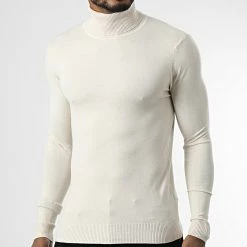 Sortie 😍 Pull Col Roulé CR-088 Beige de Uniplay 🔔