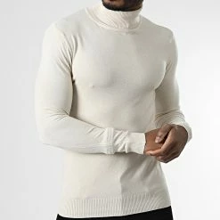 Sortie 😍 Pull Col Roulé CR-088 Beige de Uniplay 🔔 -Uniplay Soldes uniplay 338940 CR 088 BEIGE 20220927T150530 03