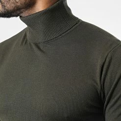 Vente flash 🧨 Pull Col Roulé CR-088 Vert Kaki de Uniplay 🤩 -Uniplay Soldes uniplay 338942 CR 088 ARMY GREEN 20220927T150651 02