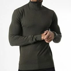 Vente flash 🧨 Pull Col Roulé CR-088 Vert Kaki de Uniplay 🤩 -Uniplay Soldes uniplay 338942 CR 088 ARMY GREEN 20220927T150653 03