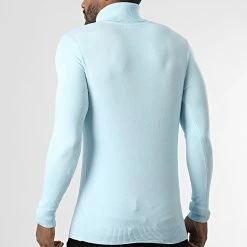Le moins cher ⌛ Pull Col Roulé CR-088 Bleu Clair de Uniplay ⌛ -Uniplay Soldes uniplay 338945 CR 088 LTBLEU 20220927T150515 04