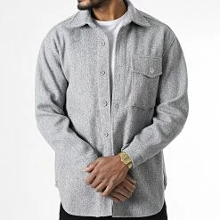 Top 10 🧨 Surchemise T969 Gris Chiné de Uniplay 🔔 -Uniplay Soldes uniplay 338950 UP T969 GREY 20220927T151155 03