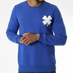 Promo 🎁 Sweat Crewneck UP-T975 Bleu Roi de Uniplay ⭐ -Uniplay Soldes uniplay 340969 UP T975 SAPHIR 20221006T161052 03