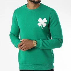Sortie 🛒 Sweat Crewneck UP-T975 Vert de Uniplay 👏