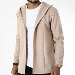 Le moins cher ✨ Gilet Capuche UY926 Beige de Uniplay 🔔 -Uniplay Soldes uniplay 340982 UY926 BEIGE 20221007T144347 03
