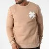Top 10 ✔️ Sweat Crewneck T975 Beige Foncé de Uniplay 🌟 -Uniplay Soldes uniplay 341015 UP T975 TAUPE 20221007T154746 01