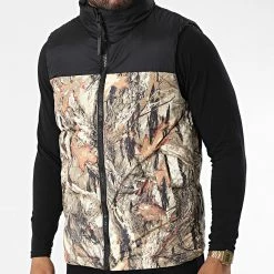 Tout neuf 🤩 Doudoune Sans Manches T9933 Beige Noir de Uniplay 🌟 -Uniplay Soldes uniplay 341019 UP T9933 BEIGE 20221007T155020 03