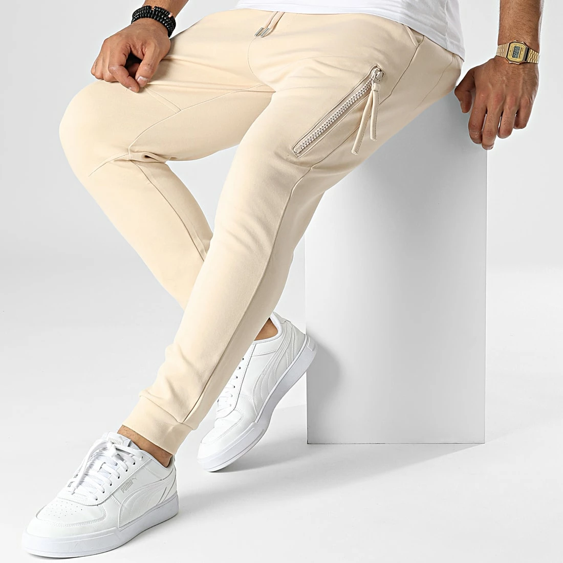 Remise 🔔 Pantalon Jogging OTB-3 Beige de Uniplay 🥰 5 Remise 🔔 Pantalon Jogging OTB-3 Beige de Uniplay 🥰 – Image 3