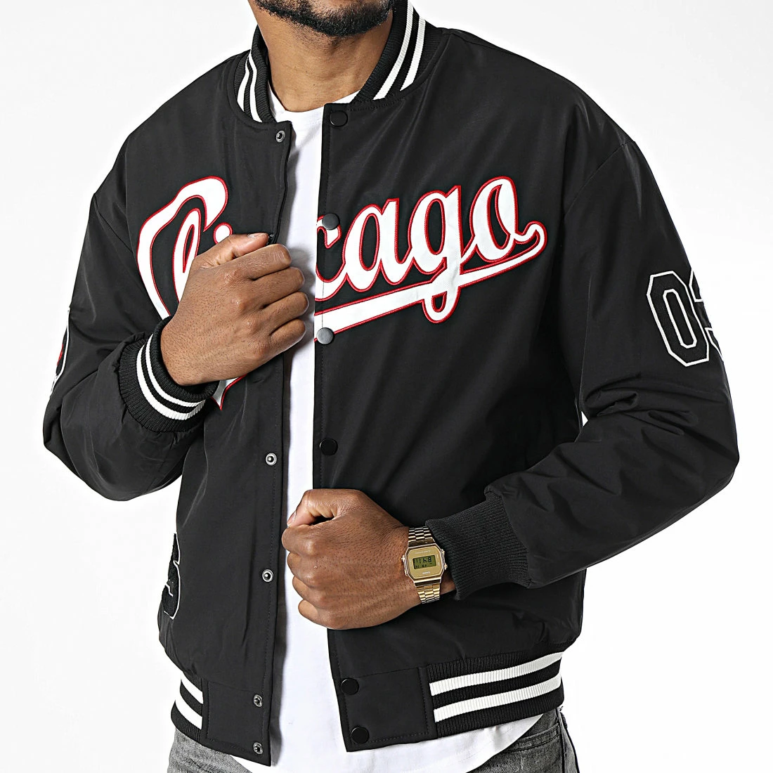 Le moins cher 🔔 Veste Teddy T9329 Noir de Uniplay ✨ 5 Le moins cher 🔔 Veste Teddy T9329 Noir de Uniplay ✨ – Image 3