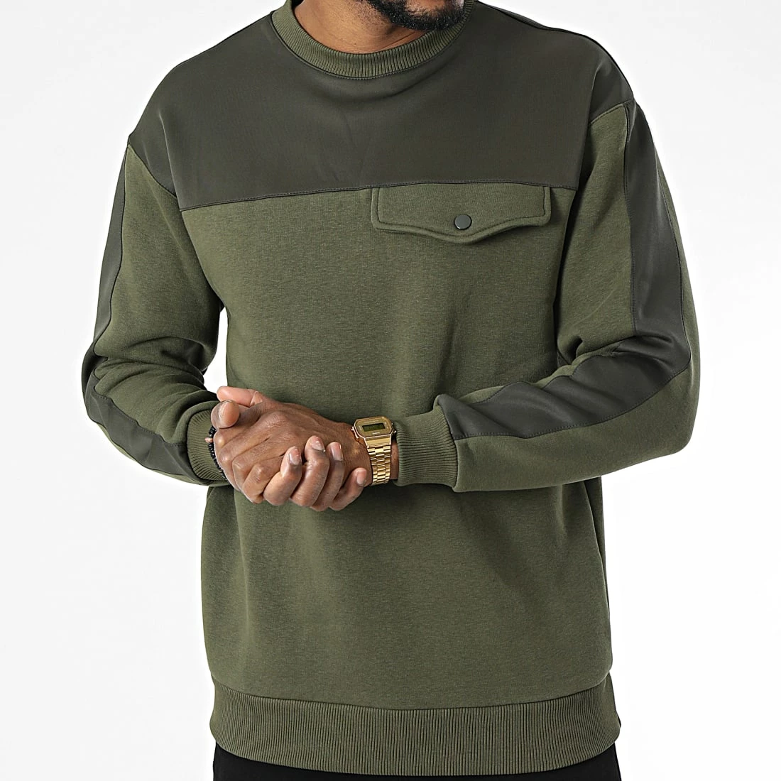 Sortie 🧨 Sweat Crewneck OTS-9 Vert Kaki de Uniplay 🔥 5 Sortie 🧨 Sweat Crewneck OTS-9 Vert Kaki de Uniplay 🔥 – Image 3