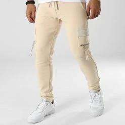 Tout neuf 🌟 Pantalon Cargo OTB-1 Beige de Uniplay 🧨