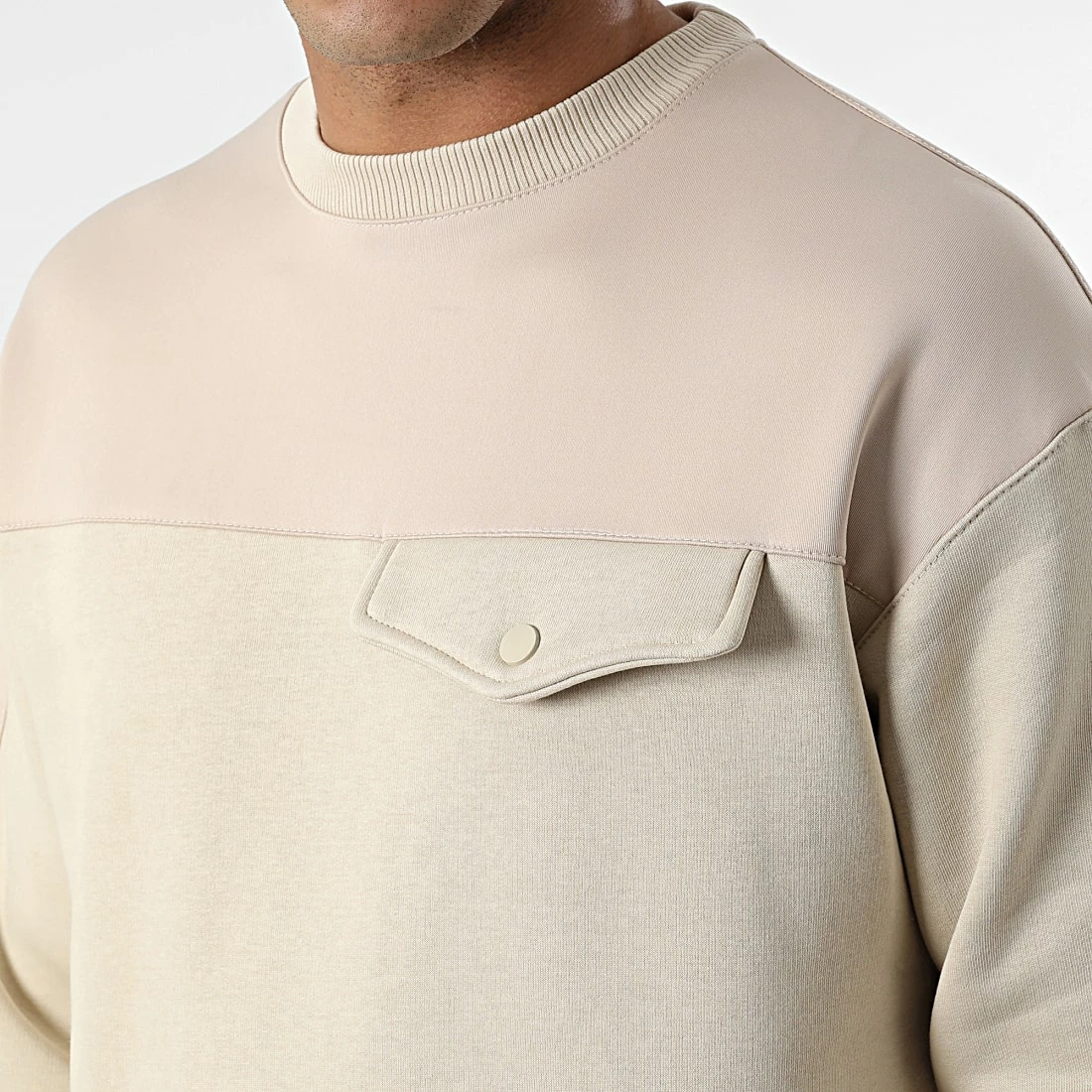 Bon marché 🎁 Sweat Crewneck OTS-9 Beige de Uniplay 😍 4 Bon marché 🎁 Sweat Crewneck OTS-9 Beige de Uniplay 😍 – Image 2