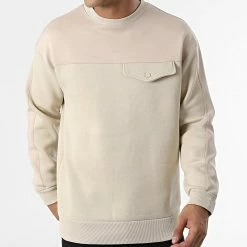 Bon marché 🎁 Sweat Crewneck OTS-9 Beige de Uniplay 😍 8 Bon marché 🎁 Sweat Crewneck OTS-9 Beige de Uniplay 😍 -Uniplay Soldes uniplay 341158 OTS 9 STONE 20221010T135843 03