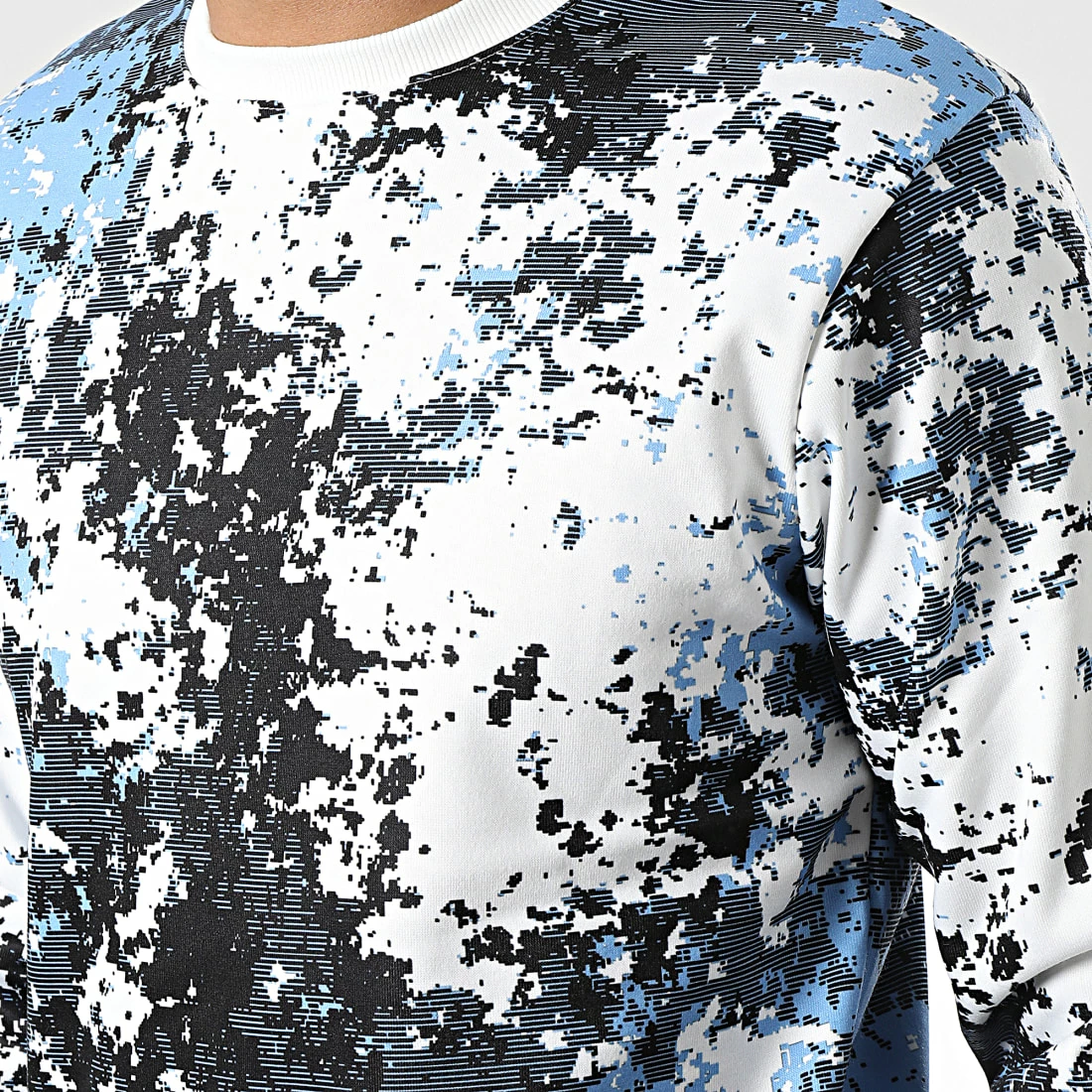 Meilleure affaire 💯 Sweat Crewneck SH-68 Blanc Bleu Clair de Uniplay 💯 4 Meilleure affaire 💯 Sweat Crewneck SH-68 Blanc Bleu Clair de Uniplay 💯 – Image 2