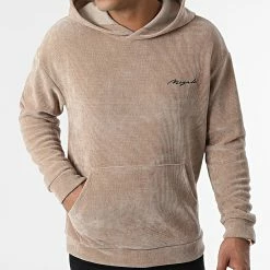 Remise ❤️ Sweat Capuche Velours UY934 Beige de Uniplay 😀 -Uniplay Soldes uniplay 341166 UY934 BEIGE 20221010T135716 03