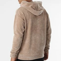 Remise ❤️ Sweat Capuche Velours UY934 Beige de Uniplay 😀 -Uniplay Soldes uniplay 341166 UY934 BEIGE 20221010T135717 04