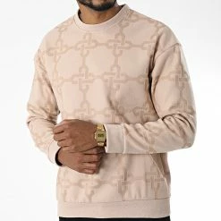 Budget ❤️ Sweat Crewneck UY935 Beige de Uniplay ❤️ -Uniplay Soldes uniplay 341196 UY935 BEIGE 20221007T150908 03