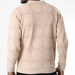 Budget ❤️ Sweat Crewneck UY935 Beige de Uniplay ❤️ -Uniplay Soldes uniplay 341196 UY935 BEIGE 20221007T150909 04