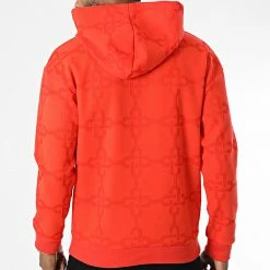 Sortie 😀 Sweat Capuche A Carreaux UY936 Orange de Uniplay 💯 -Uniplay Soldes uniplay 341262 UY936 ORANGE 20221007T144111 04