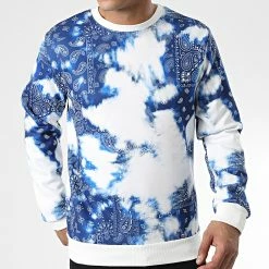 Meilleure vente 🎉 Sweat Crewneck SH-68 Blanc Bleu Marine Bandana de Uniplay ✨ -Uniplay Soldes uniplay 341271 SH 68 03 20221004T154702 03