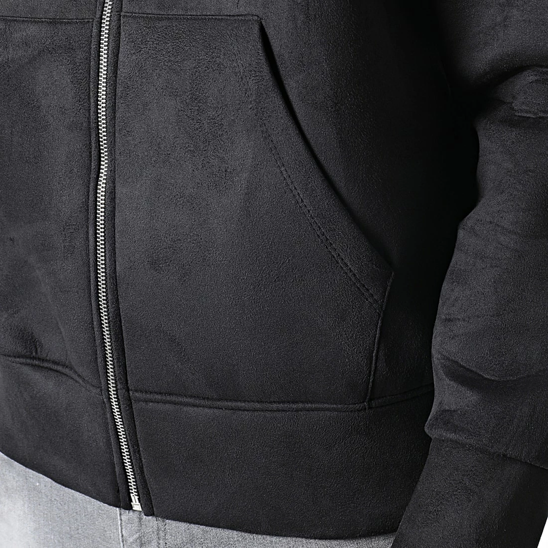 De gros 👍 Sweat Zippé Capuche UY931 Noir de Uniplay ❤️ 4 De gros 👍 Sweat Zippé Capuche UY931 Noir de Uniplay ❤️ – Image 2