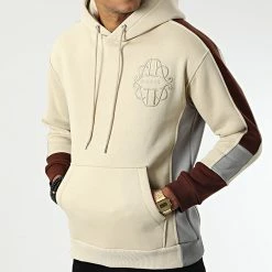 Remise 😍 Sweat Capuche OTS-2 Beige de Uniplay 👏