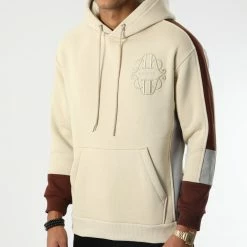 Remise 😍 Sweat Capuche OTS-2 Beige de Uniplay 👏 -Uniplay Soldes uniplay 345049 OTS 2 STONE 20221024T160021 03