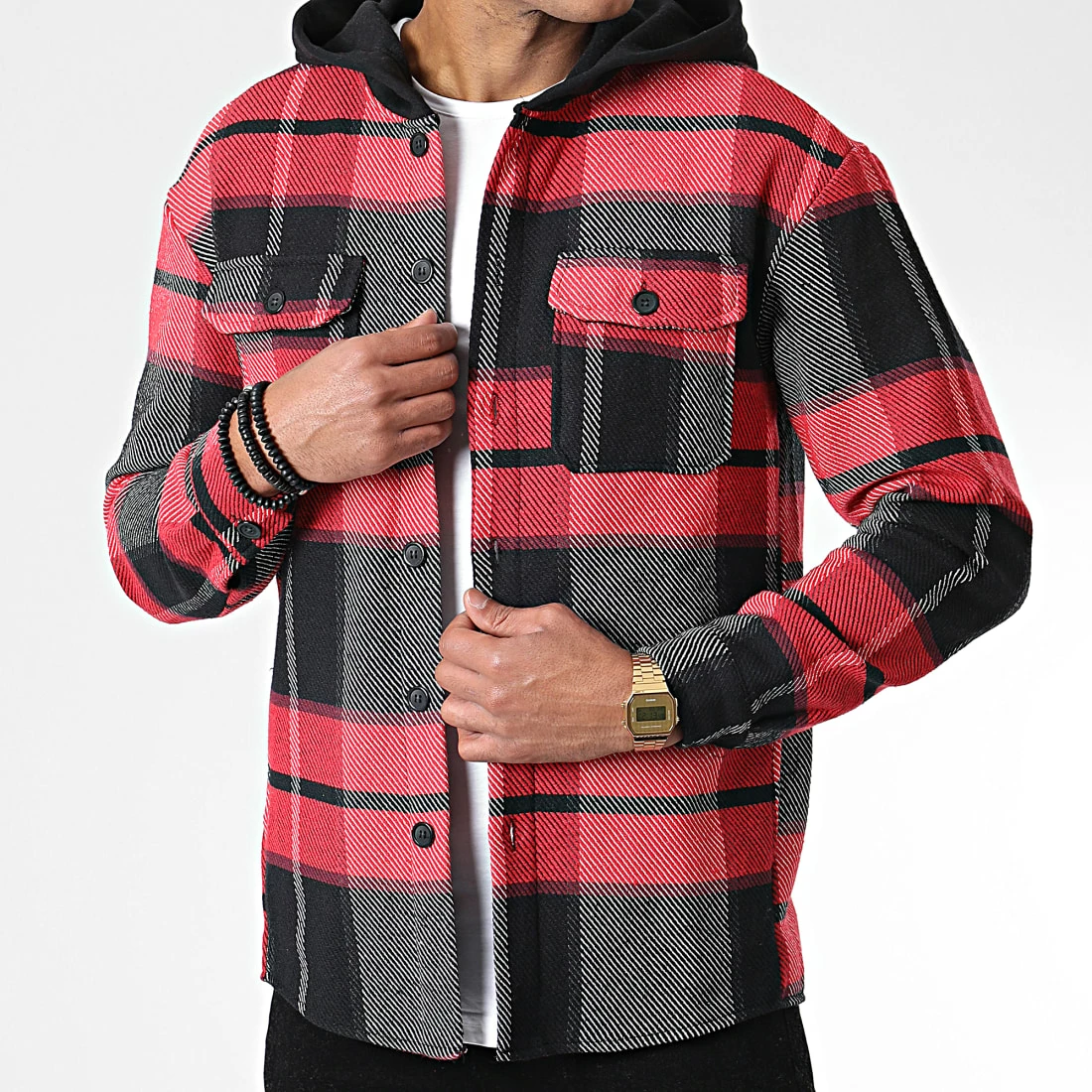 Offres 🥰 Surchemise Capuche A Carreaux C160 Rouge Noir de Uniplay 🤩 3 Offres 🥰 Surchemise Capuche A Carreaux C160 Rouge Noir de Uniplay 🤩