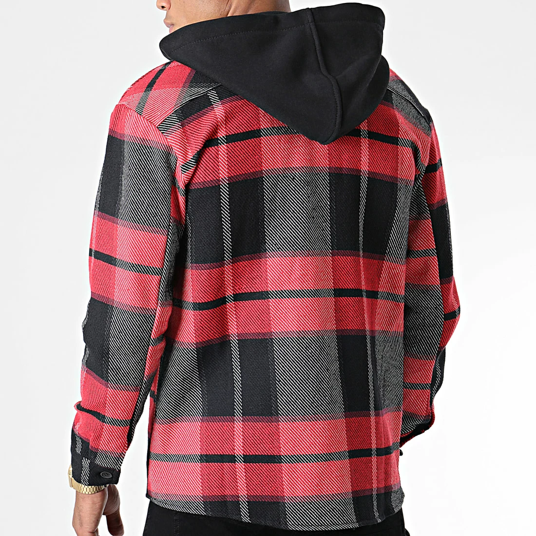 Offres 🥰 Surchemise Capuche A Carreaux C160 Rouge Noir de Uniplay 🤩 6 Offres 🥰 Surchemise Capuche A Carreaux C160 Rouge Noir de Uniplay 🤩 – Image 4