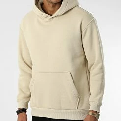 Coupon 😀 Sweat Capuche OTS-19 Beige de Uniplay 💯