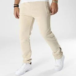 Le moins cher 🌟 Pantalon Jogging OTB 10 Beige de Uniplay 🎁