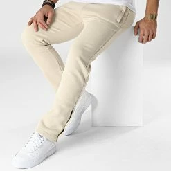 Le moins cher 🌟 Pantalon Jogging OTB 10 Beige de Uniplay 🎁 -Uniplay Soldes uniplay 345115 OTB 10 STONE 20221108T144921 03