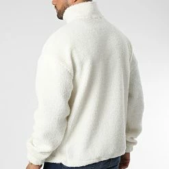 Meilleure affaire 🔥 Veste Zippée Polaire UY932 Beige de Uniplay ⌛ -Uniplay Soldes uniplay 345116 UY932 WHITE 20221024T160338 04