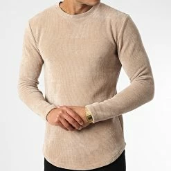 Acheter 😉 Tee 👕 Shirt Manches Longues UP-T976 Beige de Uniplay ❤️