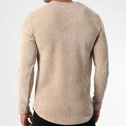 Acheter 😉 Tee 👕 Shirt Manches Longues UP-T976 Beige de Uniplay ❤️ -Uniplay Soldes uniplay 345186 UP T976 BEIGE 20221027T150902 04