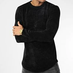 Budget ✨ Tee 👕 Shirt Manches Longues UP-T976 Noir de Uniplay 👏 -Uniplay Soldes uniplay 345189 UP T976 BLACK 20221027T151608 03