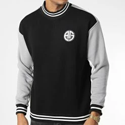 Acheter ❤️ Sweat Crewneck OTS 10 Noir de Uniplay 🤩 -Uniplay Soldes uniplay 345219 OTS 10 BLACK 20221027T151625 03