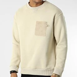 Tout neuf 🥰 Sweat Crewneck OTS 4 Beige de Uniplay 🧨 -Uniplay Soldes uniplay 345221 OTS 4 STONE 20221027T155923 03