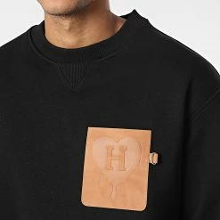 Remise 👏 Sweat Crewneck OTS 4 Noir de Uniplay 👏 -Uniplay Soldes uniplay 345223 OTS 4 BLACK 20221027T151641 02