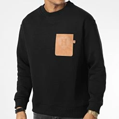 Remise 👏 Sweat Crewneck OTS 4 Noir de Uniplay 👏 -Uniplay Soldes uniplay 345223 OTS 4 BLACK 20221027T151643 03