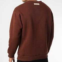 Coupon 😀 Sweat Crewneck OTS 4 Marron de Uniplay 🛒 -Uniplay Soldes uniplay 345224 OTS 4 BROWN 20221027T151109 04