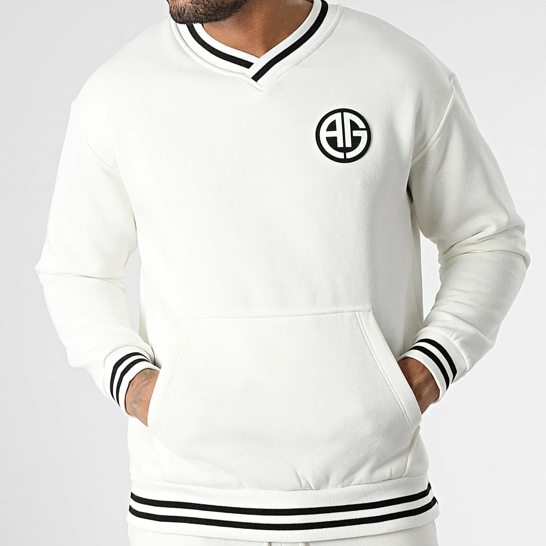 Promo 🥰 Ensemble De Survetement Eso 7 Blanc de Uniplay 🧨 5 Promo 🥰 Ensemble De Survetement Eso 7 Blanc de Uniplay 🧨 – Image 3