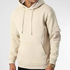 Offres 🧨 Sweat Capuche OTS 13 Beige de Uniplay 🎉 -Uniplay Soldes uniplay 345229 OTS 13 STONE 20221027T150918 03