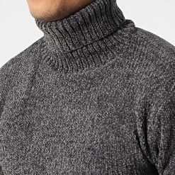 Promo 🤩 Pull Col Roulé CR-089 Gris de Uniplay 🧨 -Uniplay Soldes uniplay 345243 CR 089 LTBROWN 20221027T151315 02