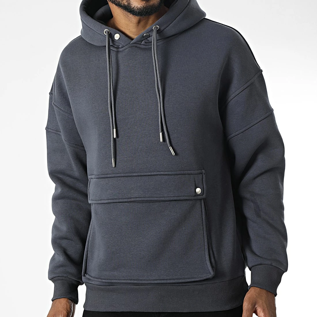 Bon marché 🤩 Sweat Capuche OTS 14 Gris Anthracite de Uniplay ⭐ 5 Bon marché 🤩 Sweat Capuche OTS 14 Gris Anthracite de Uniplay ⭐ – Image 3