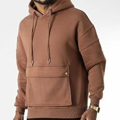 Grosses soldes 🎁 Sweat Capuche OTS 14 Marron de Uniplay ⌛ -Uniplay Soldes uniplay 345248 OTS 14 TAN 20221031T142345 03